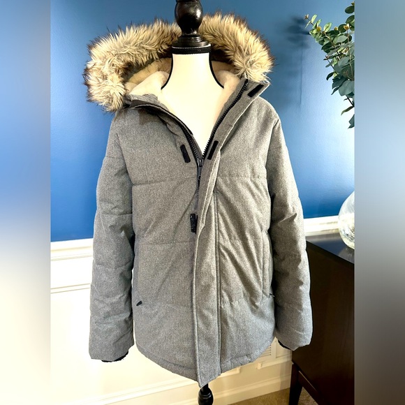 abercrombie kids Other - Abercrombie Kids Parka with Faux Fur Hood, Boys’ Size 15/16